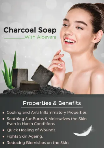 Aloe Vera Activated Charcoal Ayurvedic Herbal Soap